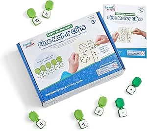 Learn My Numbers Fine Motor Clips Activity Set for Early Math Skills