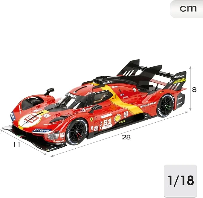 Ferrari Racing 499P LMH #51 1:18 Diecast Model