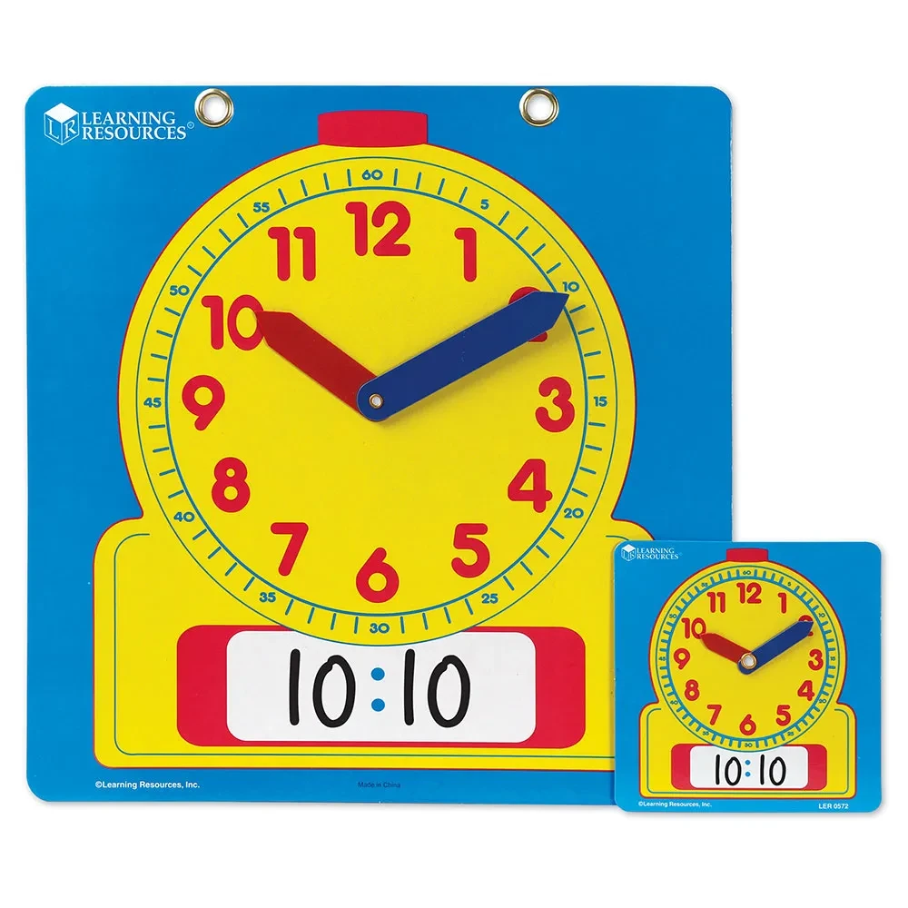 Write & Wipe Clocks Classroom Set