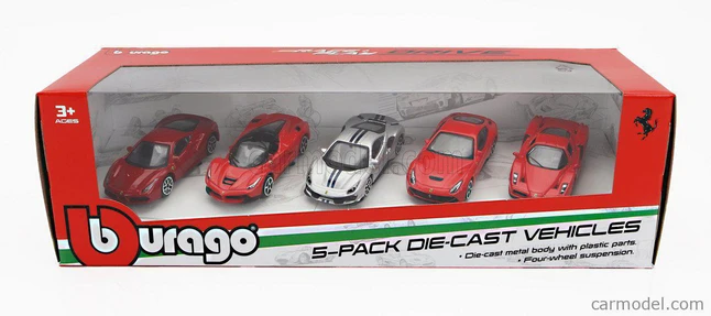 Ferrari Drive 1:64 Diecast 5-Pack for Collectors