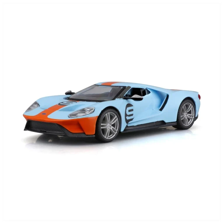 1:32 Race Ford GT #9 2019 Light Blue Diecast Model