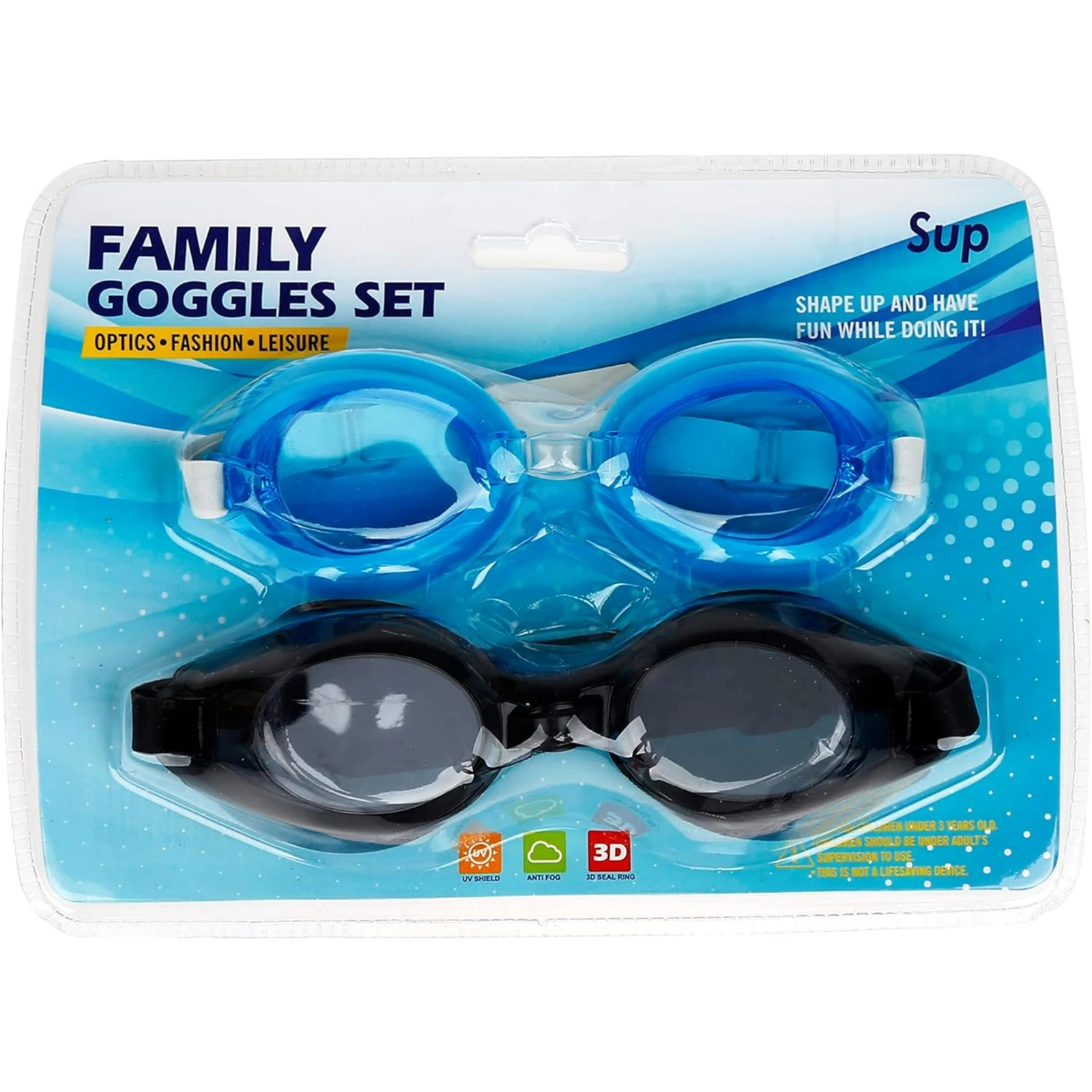 LEISURE FAMILY GOGGLES SET