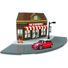 Bburago 1:43 Street Fire – Kiosk Store Playset