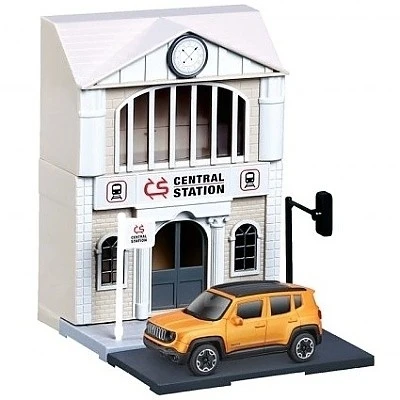 Bburago Street Fire – 1:43 City Train Station Playset