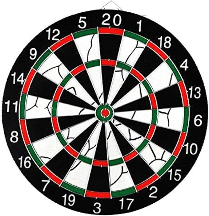 LEISURE DARTBOARD 18INCH 6 DARTS