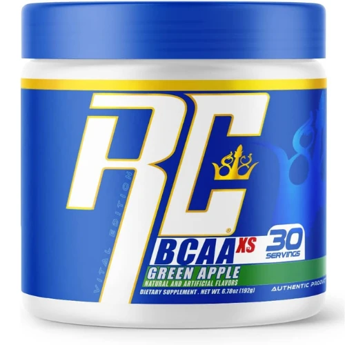 Ronnie Coleman, BCAA XS Post Workout Powder, Green Apple, 30 Servings