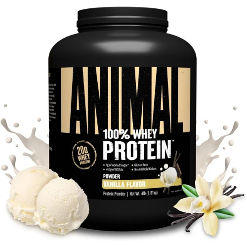Animal, Post Workout Whey Protein Powder, Vanilla - 4lb