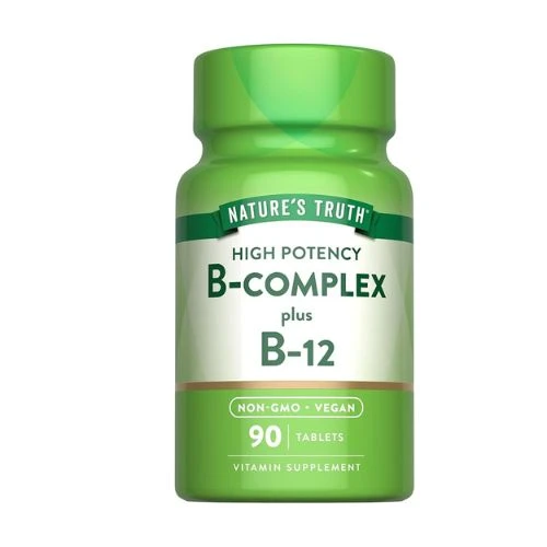 Nature's Truth Vitamin B Complex | Plus B12 | 90 Tablets