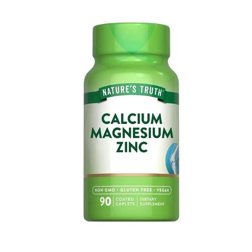 Nature's Truth Calcium Magnesium Zinc Supplement | 90 Caplets