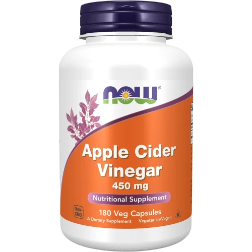 Now, Foods Apple Cider Vinegar, 180 Veg Capsules