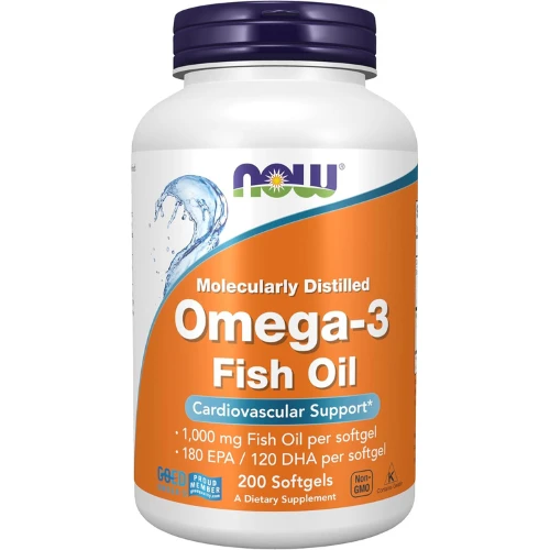 Now, Omega-3 Fish Oil, 200 Soft Gels