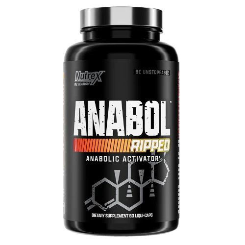 Nutrex Research Anabol Ripped Anabolic Muscle Builder for Men , 2-in-1 Muscle Builder and Shredding Supplement, (60 Count)