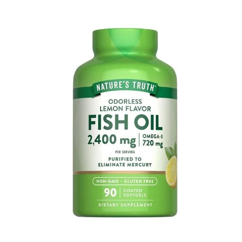 Nature's Truth Fish Oil Omega 3 Supplement,2400mg | 90 Softgels
