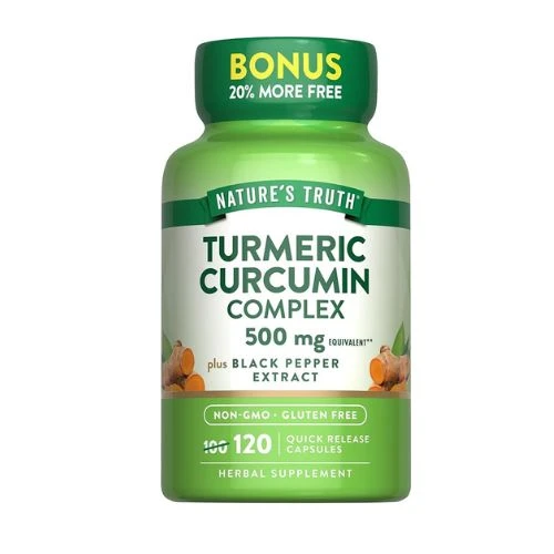 Nature's Truth Turmeric Curcumin Complex 500 mg Plus Black Pepper Extract, 120 Count
