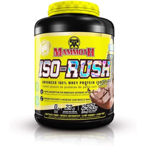Mammoth, ISO-Rush Advance Whey Protein, Chocolate, 5 lb,