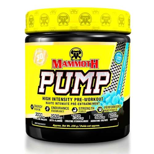 Mammoth, Pump High Intensity Pre-Workout, 30 Servings,