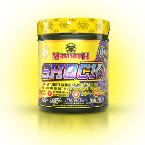 Mammoth, Shock Potent Multi Sensory Pre-Workout, 40 Servings