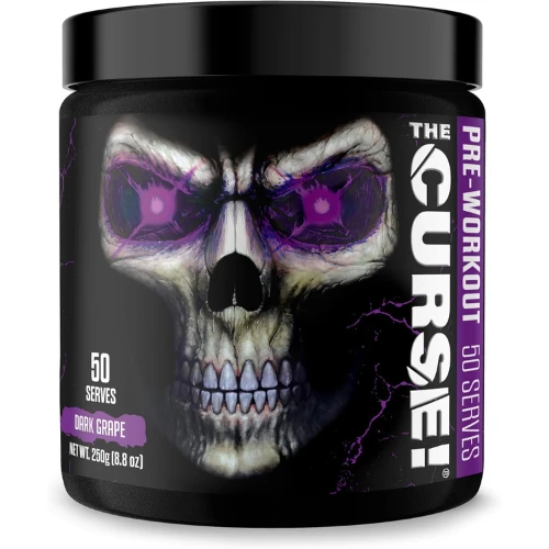 JNX Sports, Curse Pre Workout Supplement, Intense Energy Instant Strength Gains, Dark Grape, 50 Servings