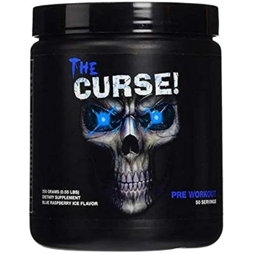 JNX SPORTS, Cobra Labs The Curse Pre-Workout Supplement, Blue Raspberry Ice, 50 Servings