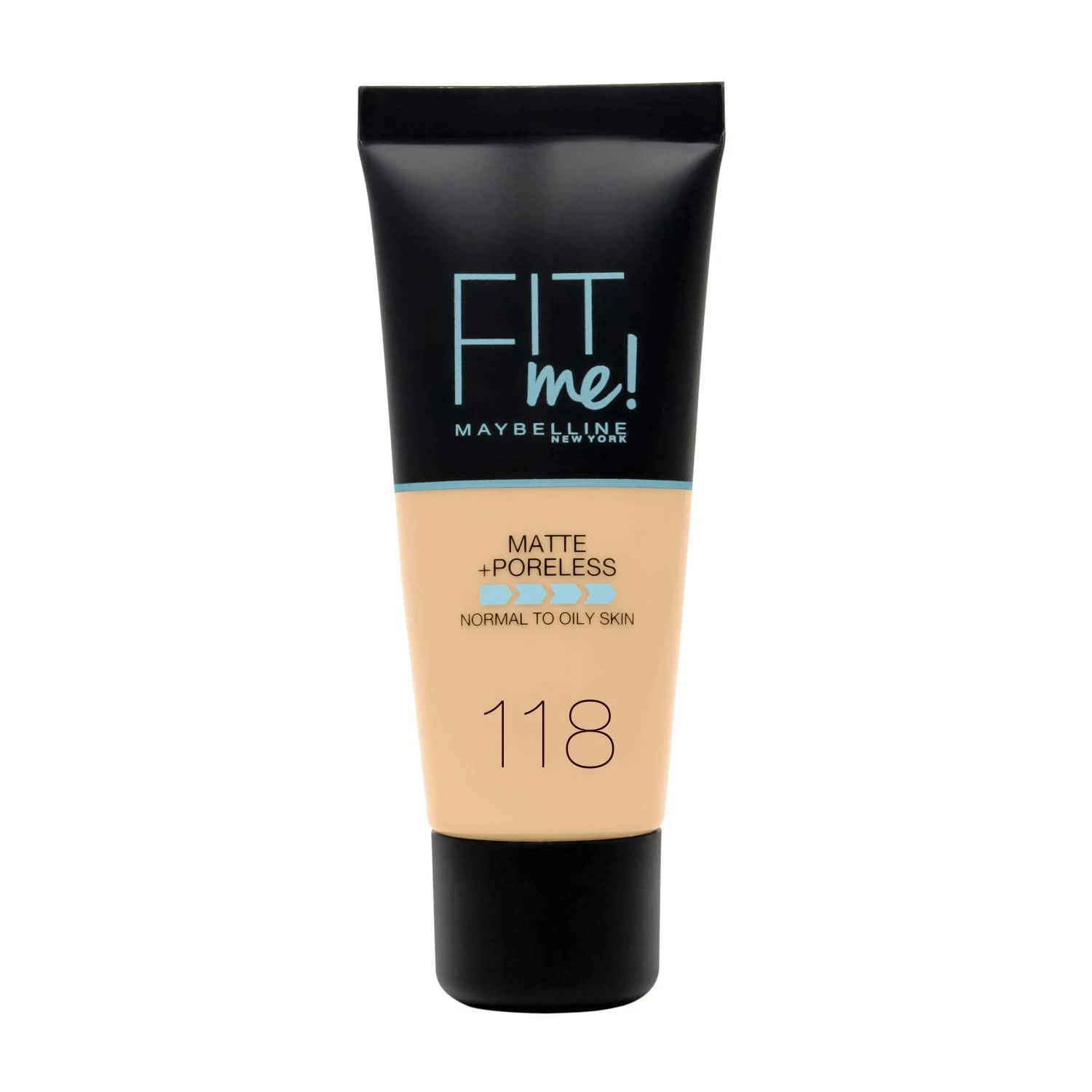 Maybelline Fit me Matte + Poreless Glass Foundation-118 Light Beige