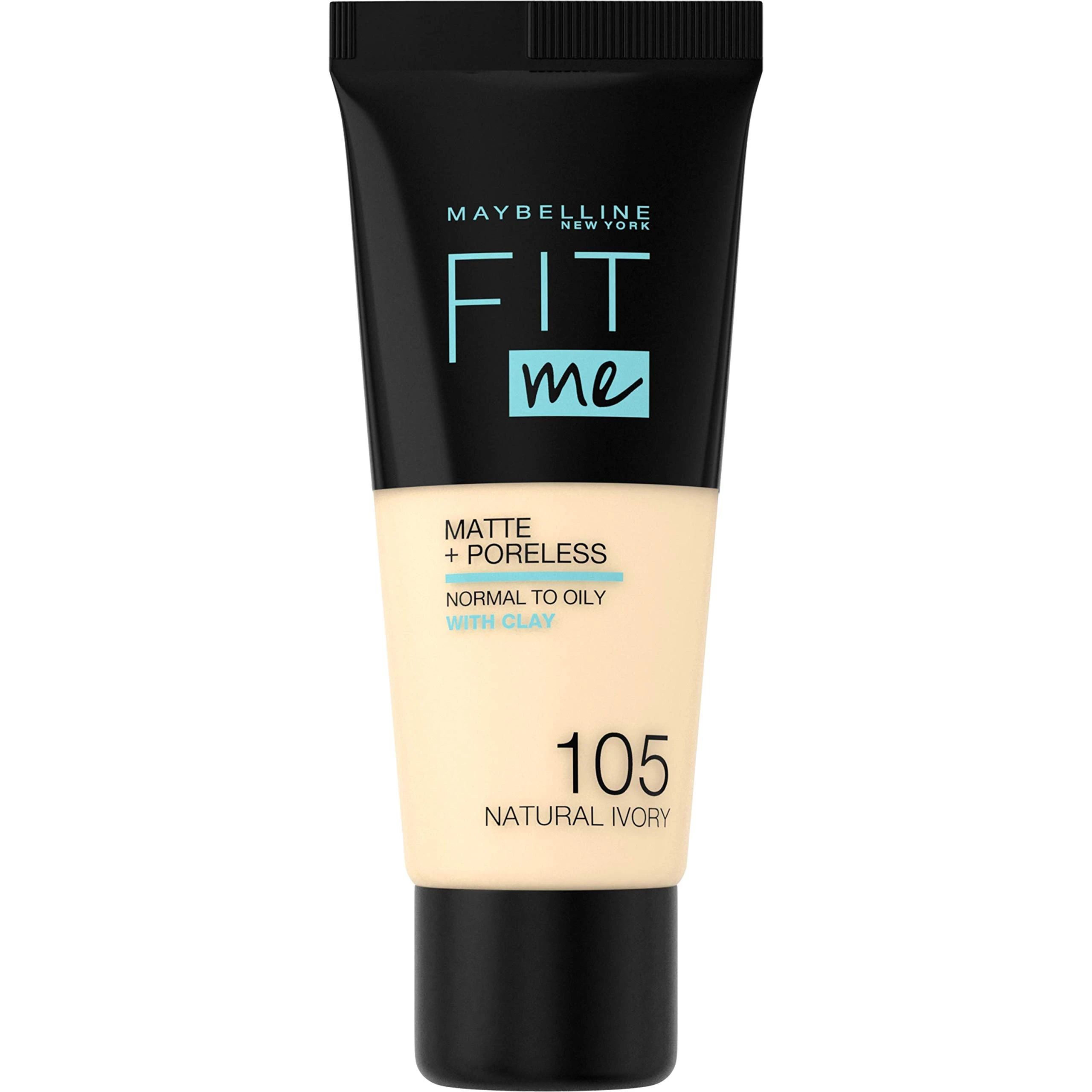 Maybelline Fit me Matte + Poreless Glass Foundation-105 Fair Ivory
