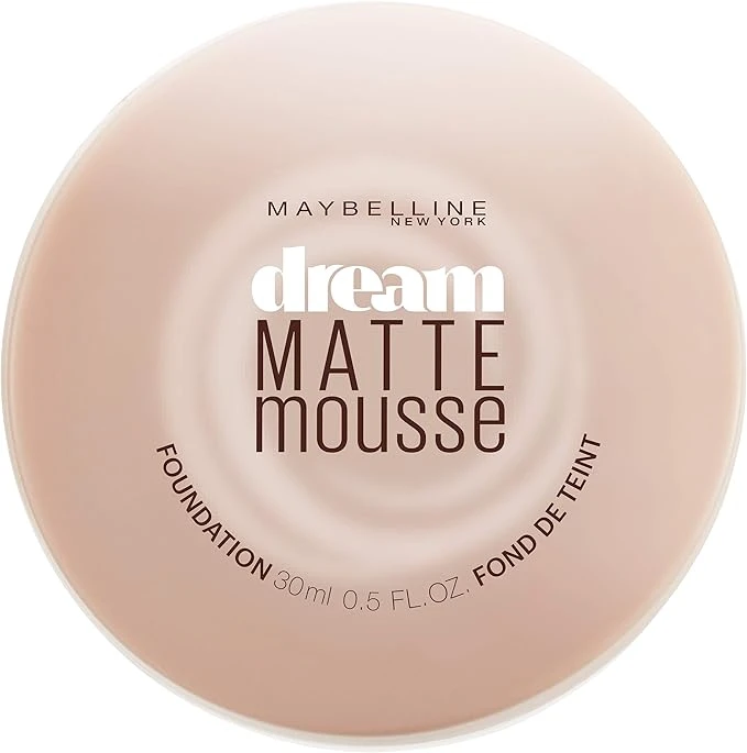 Maybelline New York Dream Matte Mousse Foundation, Cocoa, Dark [3], 0.64 oz