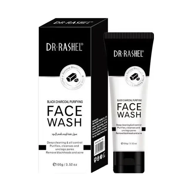 Dr.Rashel Black Charcoal Purifying Face Wash - 100g