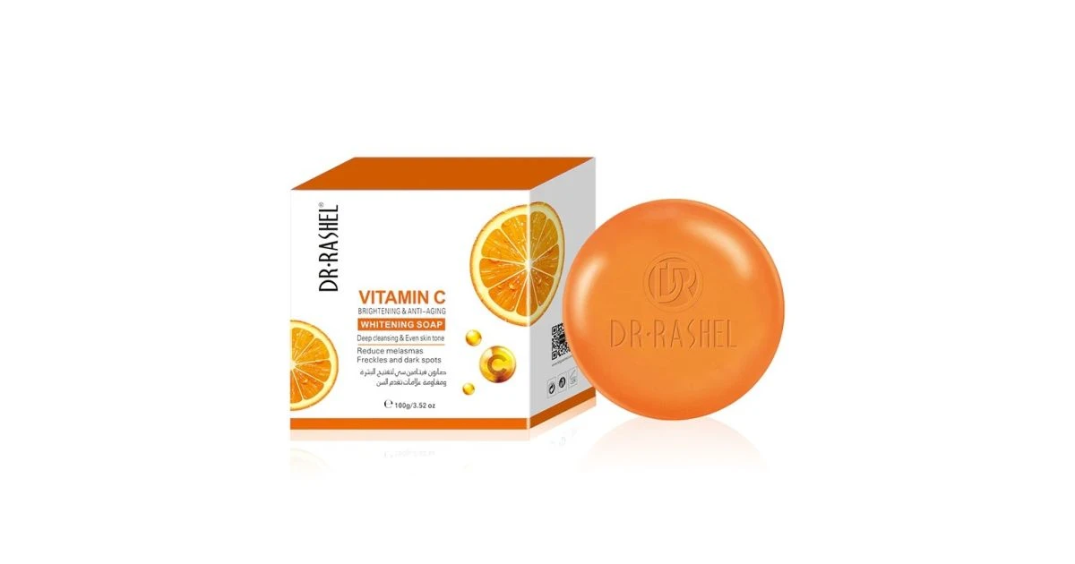 Dr.Rashel Vitamin C Brightening & Anti Aging Whitening Soap - 100gms