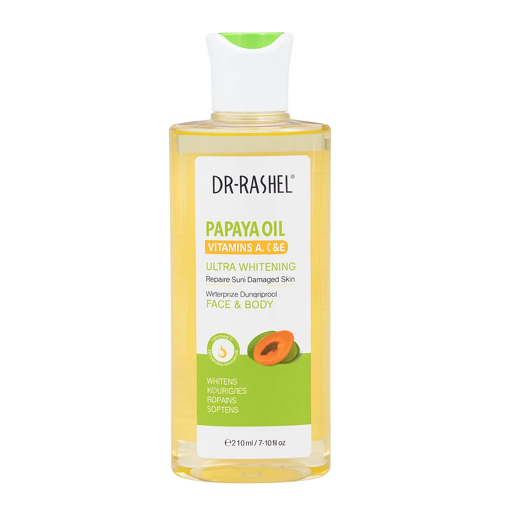 Dr. Rashel Vitamins A, C + E Papaya Oil SPF 50+++ Face & Body – 210ml