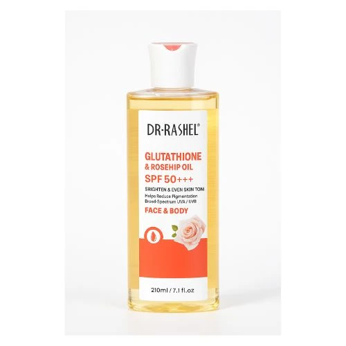 Dr. Rashel Glutathione Rosehip Oil SPF 50+++ Face & Body – 210ml