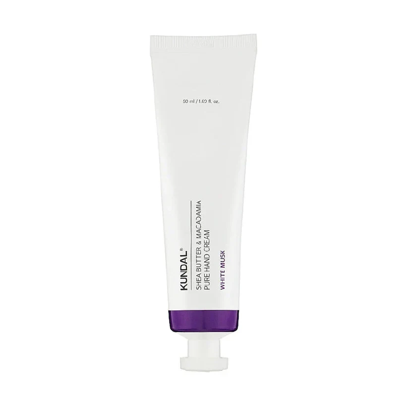 KUNDAL SHEA BUTTER & MACADAMIA PURE HAND CREAM 50ML - WHITE MUSK