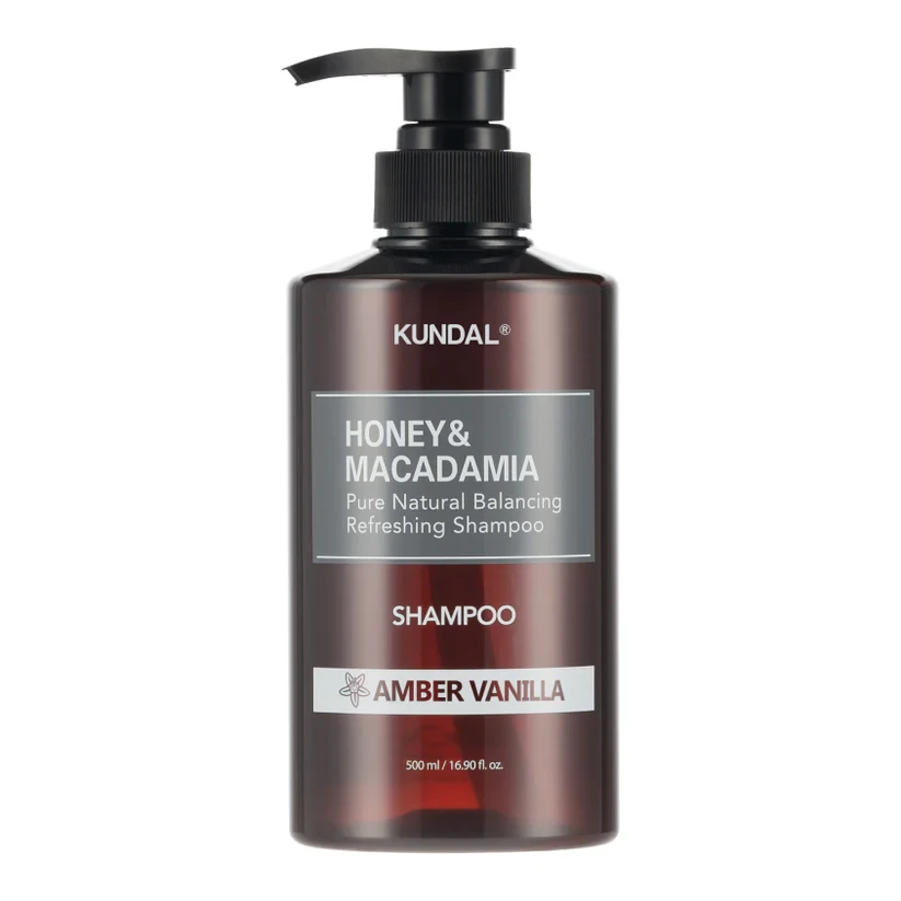 KUNDAL HONEY & MACADAMIA NATURE SHAMPOO 500ML - AMBER VANILLA