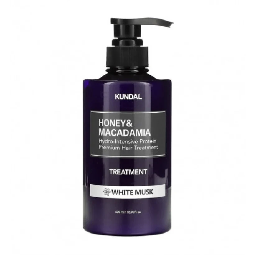 KUNDAL HONEY & MACADAMIA PROTEIN TREATMENT 500ML - WHITE MUSK