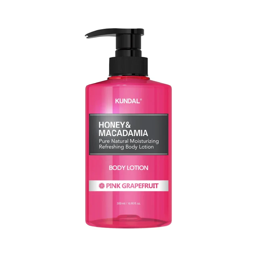 KUNDAL HONEY & MACADAMIA PURE BODY LOTION 500ML - PINK GRAPEFRUIT