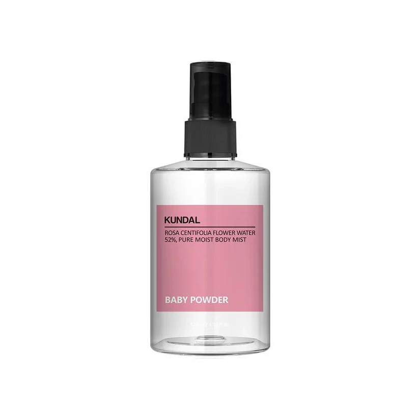 KUNDAL PURE MOIST BODY MIST 128ML - BABY POWDER
