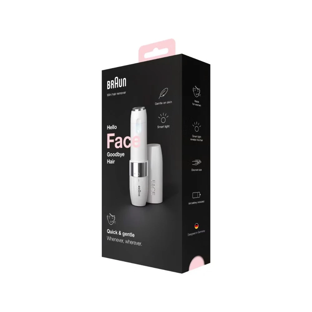 Braun Mini Hair Remover – Facial Hair Shaver for Women