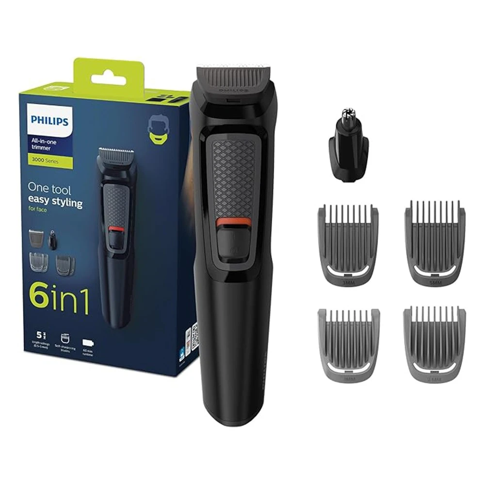 Philips 6-in-1 All-in-One Trimmer – Face Styling Kit (3000 Series)