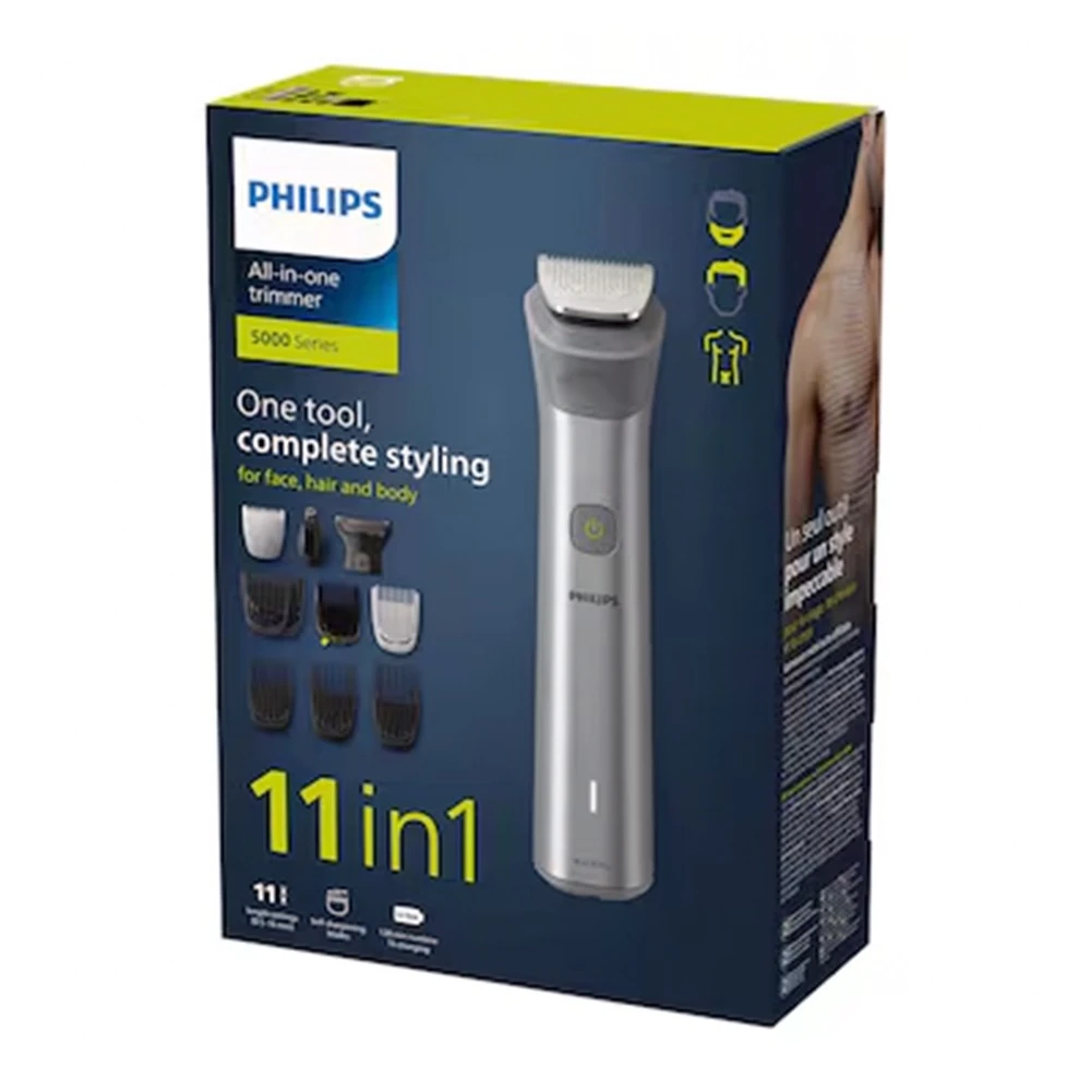 Philips 11-in-1 All-in-One Trimmer – Face, Hair & Body Grooming Kit (5000 Series)