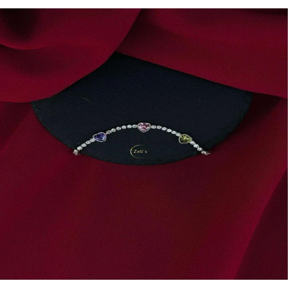 Zell’s Heart Charm Multicolour Bracelet