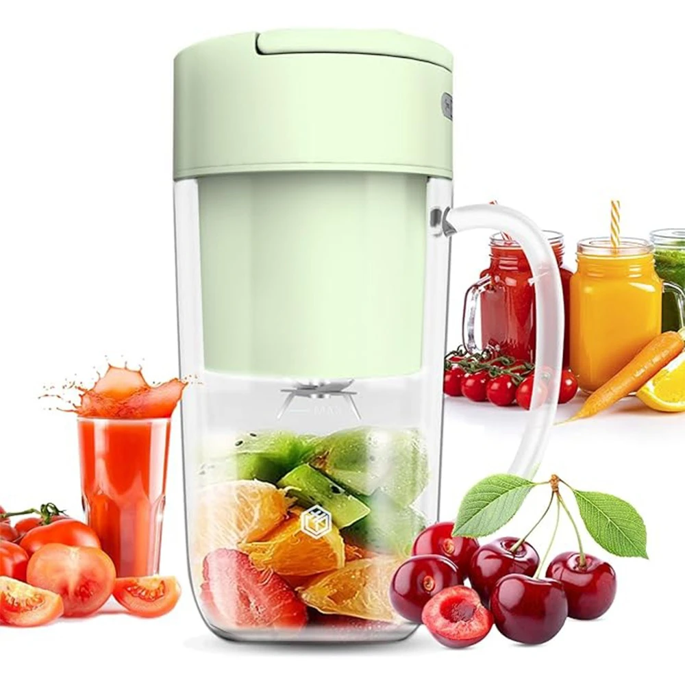 Portable USB Electric Juicer Blender Cup – Mini Fruit Mixer with Rechargeable Battery