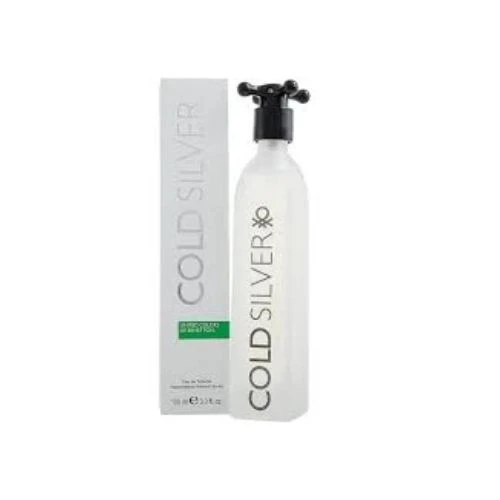 Benetton Cold Silver EDT 100ml A Fresh and Inviting Fragrance for Men